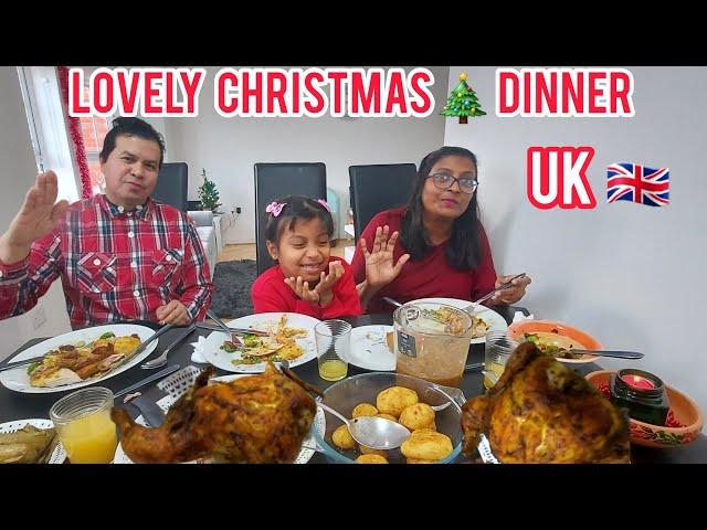 OUR First LOVELY Christmas DINNER in the UK after we moved from INDIA