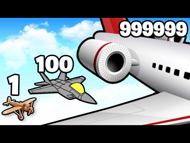 LA MEILLEURE ÉVOLUTION D'AVION JUSQU'AU NIVEAU MAXIMUM ?!