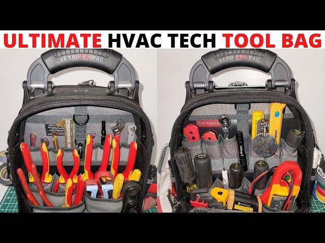 HVAC TOOLS: Ultimate HVAC Tool Bag (Best HVAC Technician Tool Bag Setup) Veto Pro Pac Tech Pac MC