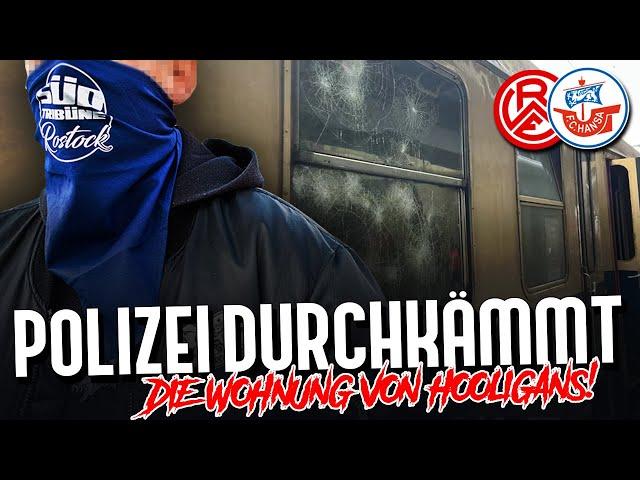 Sonderzug-Angriff: Polizei durchkämmt die Wohnungen von Hooligans! (Hansa - Essen)