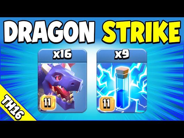 DRAGON STRIKE = UNSTOPPABLE!!! TH16 Attack Strategy (Clash of Clans)