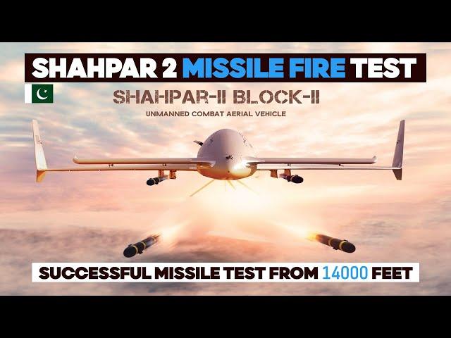 Shahpar-2 Drone's Successful Missile test fire from 14000 feet