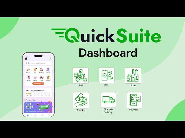 Features of a SuperApp l Dashboard l Quicksuite l Quickworks l Multi-Service Business Software