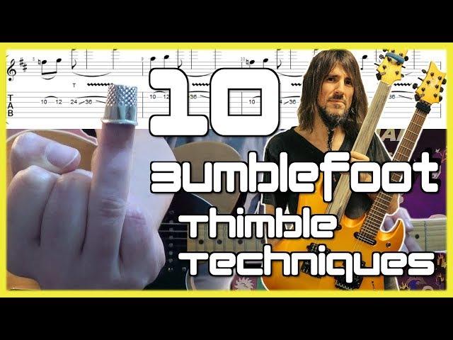 Top 10 Thimble Tricks & Techniques: Ron Thal Bumblefoot Guitar Lesson