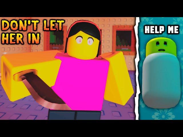 Don't Let Her in  - (Full Walkthrough + All Endings) - Roblox