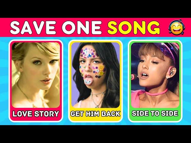 SAVE ONE SONG - Most Popular Songs EVER | Music Quiz #4