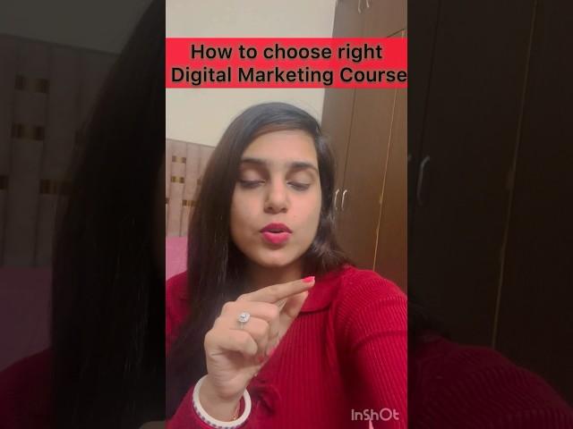 Digital Marketing Courses: How to Choose the Best One! #shorts