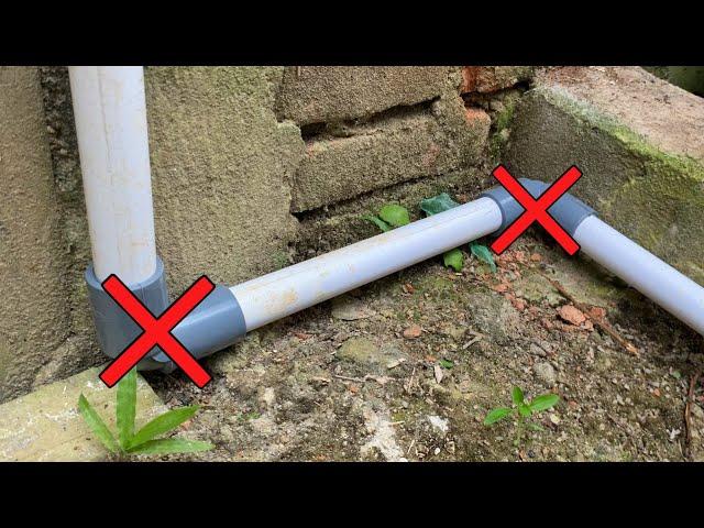 SAVE COST! An Ingenious Trick To Connect Pipes Without An Elbow That Many People Don't Know