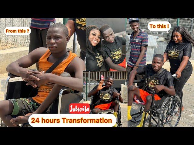 Shocking Transformation Of A Disable Man I Met On The Street