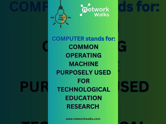 #networkwalks #computer