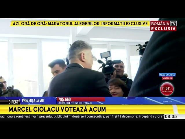 Marcel Ciolacu a votat la o şcoală din Bucureşti: "Am votat pentru cât mai multe victorii..."