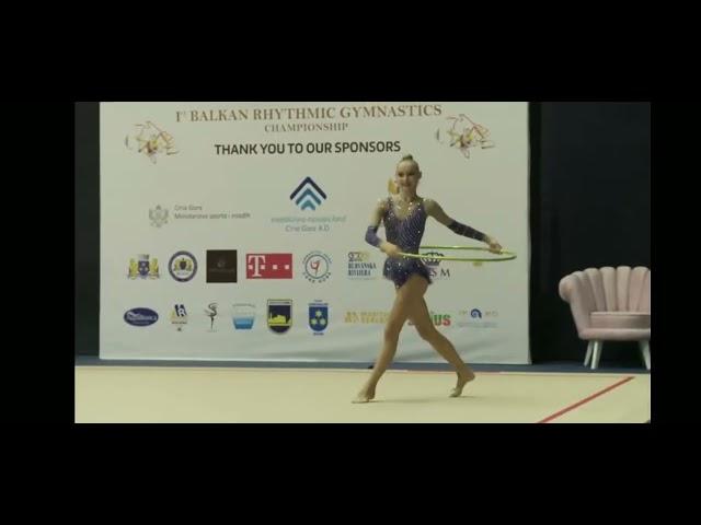 Alina Kolomiets ( Алина Коломиец) hoop Balkan Rhythmic Gymnastics Cup 2023 seniors 15-17.09.23