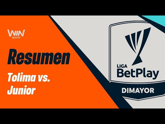 Tolima vs. Junior (resumen y goles) | Liga BetPlay 2024-2 | Cuadrangulares - Fecha 2