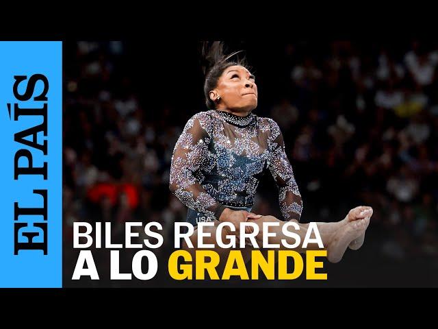 JUEGOS OLÍMPICOS | Simone Biles regresa en París a la competición olímpica y deja un gran momento