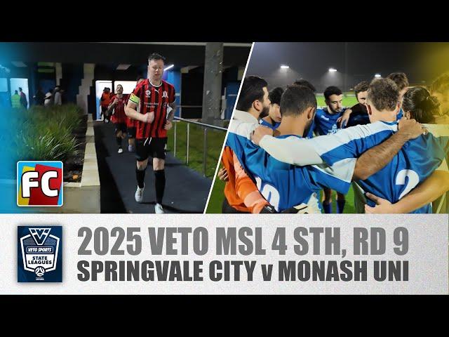 2025 FV MSL 4 S Rd 9 : Springvale City v Monash University