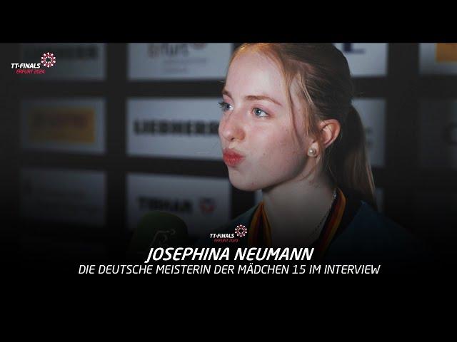 Interview mit Josi Neumann – Deutsche Meisterin der Mädchen 15 | TT-Finals 2024 Erfurt