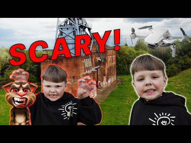 DRONE CATCHES CREEPY TALKING TOM | HE TURNED HARLEY INTO EVIL HARLEYS WORLD!! IF YOU SEE ME... RUN!!