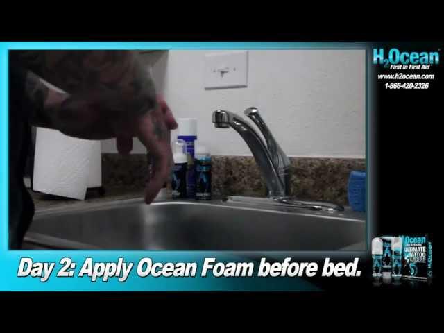 Using Ultimate Tattoo Aftercare - Day 2 - H2Ocean