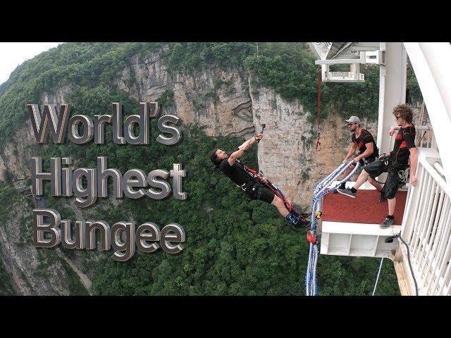 Do you dare to go on the world's highest bungee jump?