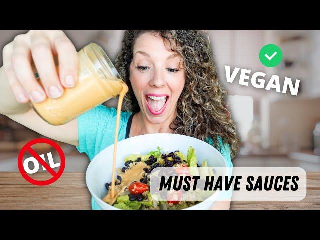 3 Oil-free Plant Based Sauces  that are GAME CHANGERS!