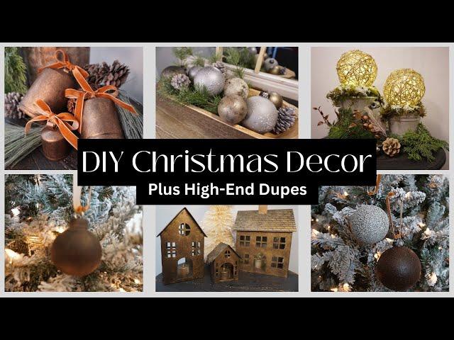 CHRISTMAS DIY DECOR  2023  || High-End Dupes from Arhaus, Anthropologie, Burke Decor and Many More