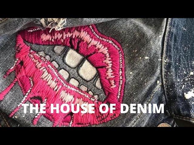 HAND PAINTED| HAND EMBROIDERED| DENIM JACKET