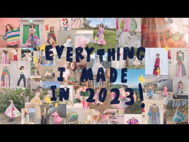 everything I made in 2023! (sewing full time)