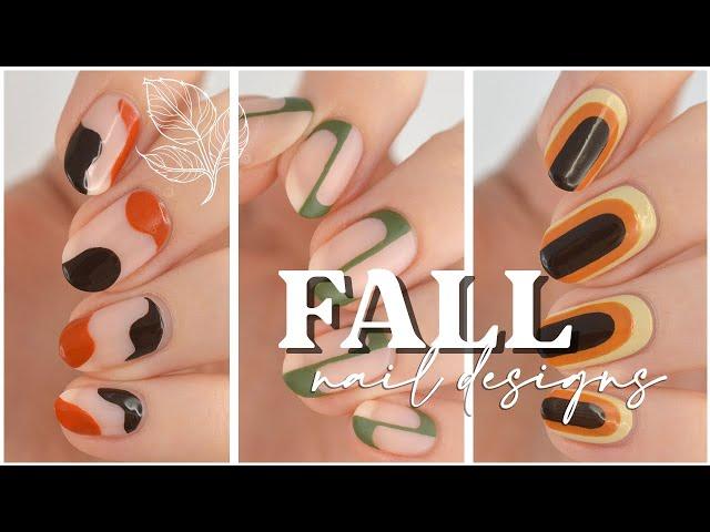 MINIMALIST FALL NAIL ART  3 Trendy & Fun Nail Art Designs