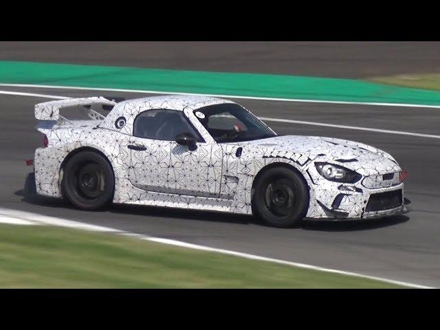 NEW Abarth 124 GT4 Racecar Mule Spied Testing at Monza Circuit! - 380HP Alfa 4C Engine Powered!