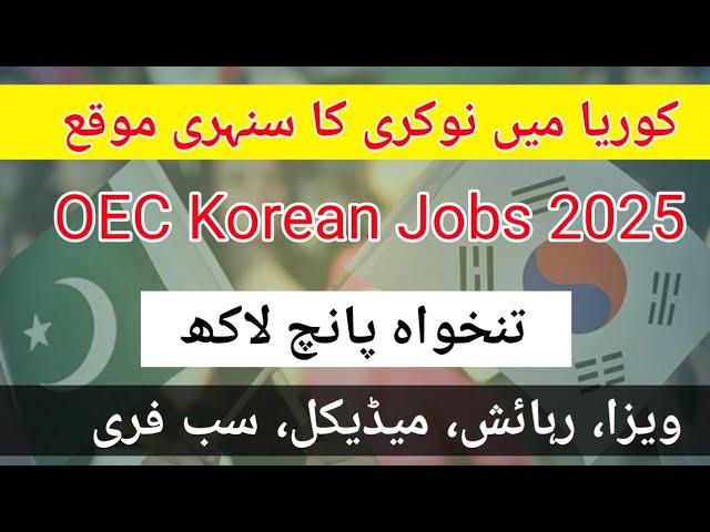 5 Lac Salary  Jobs in Korea From Pakistan