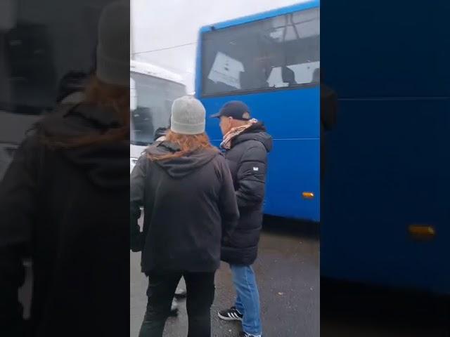 POLICE SEPARATE BIRMINGHAM AND SHREWSBURY FANS AT CROUD MEADOW STADIUM, SHROPSHIRE AT THE END!