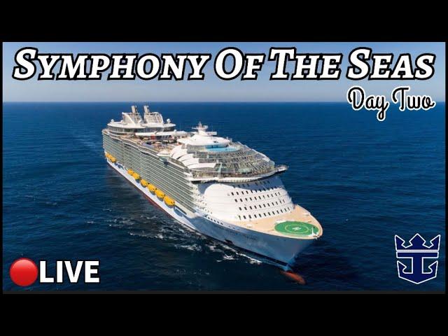 LIVE: Royal Caribbean SYMPHONY OF THE SEAS! Day 2 at Sea: ANCHORS AWAY PARADE, SHIP SCAVENGER HUNT