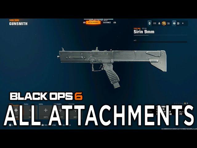 All Sirin 9mm Attachments in Black Ops 6 Gunsmith Showcase