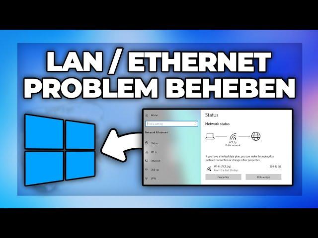 Windows Ethernet / LAN Netzwerkproblem beheben | Internet herstellen - kein Internetzugriff