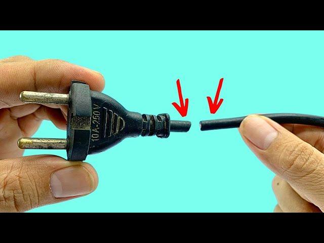 Great Tricks To Fix A Plug When It's Broken!(Few know)