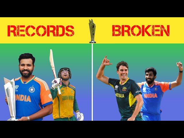 RECORDS BROKEN in T20 World Cup 2024