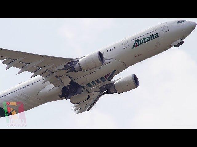 Plane Spotting at Rome Fiumicino Airport • June 2018 • Spotting from bar terrace