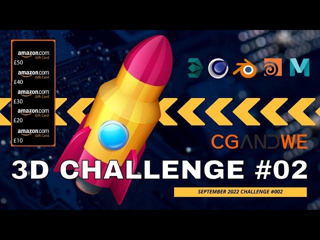 NEW Monthly 3D Challenge | September 2022 | CASH PRIZES!