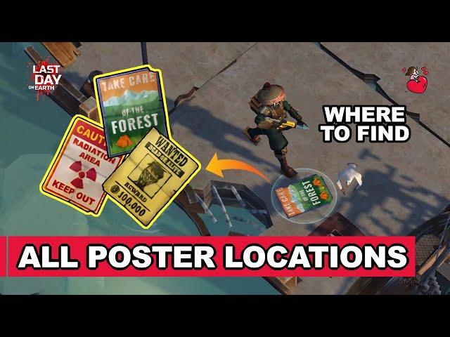 Collector Event - All Poster's Locations - Last Day On Earth