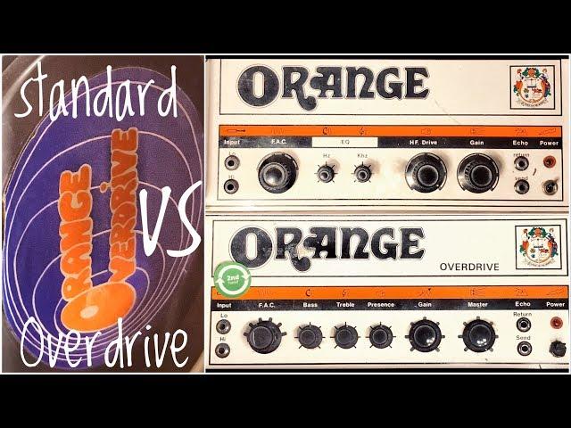 Vintage Orange Amps Shootout - OVERDRIVE Vs STANDARD OR80