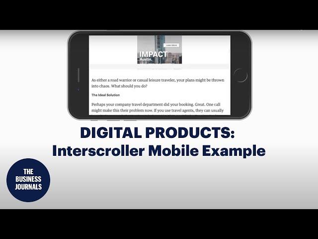 Digital Products: Interscroller Mobile Example | The Business Journals