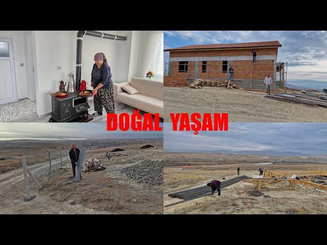 KÖYDE DOĞAL YAŞAM SABAH RUTİNİMİZ BUGÜN NELER YAPIYORUZ VE YENİ İNŞAATLARIMIZDA SON DURUM