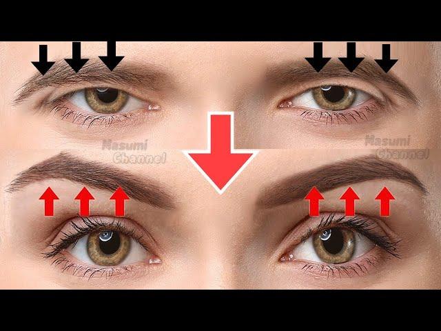 Eyebrow Lift Exercise & Massage! Fix Droopy Eyelids,  Sagging Forehead | Make Your Eyes Bigger