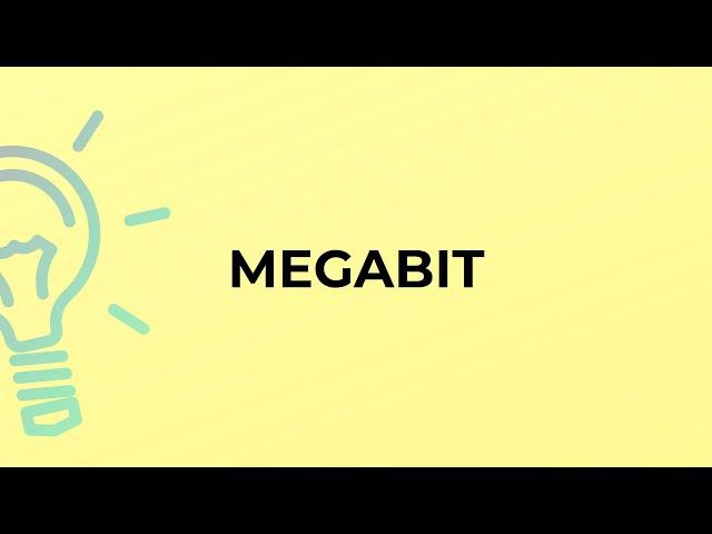 What is the meaning of the word MEGABIT?