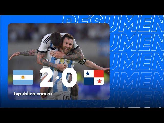 Argentina 2-0 Panamá: Resumen del partido - Amistoso 2023