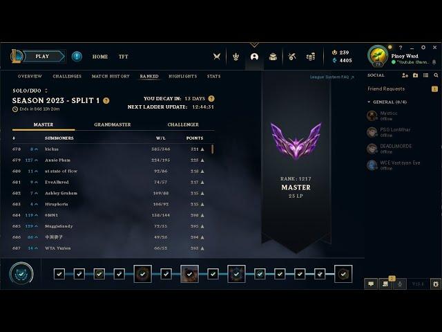 Current Ranked Master 25 LP - Road to Grand Master | PhilippineShaco