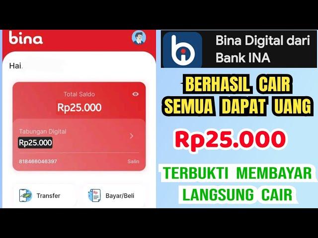 event bank BINA terbaru || SUKSES CUAN PROMO hanya buka rekening di BINA dapat uang Rp25.000