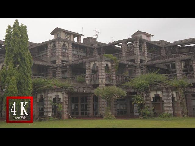 【4K Uncut Walk】"Nago City Hall" like an ancient ruin,  OKINAWA in JAPAN