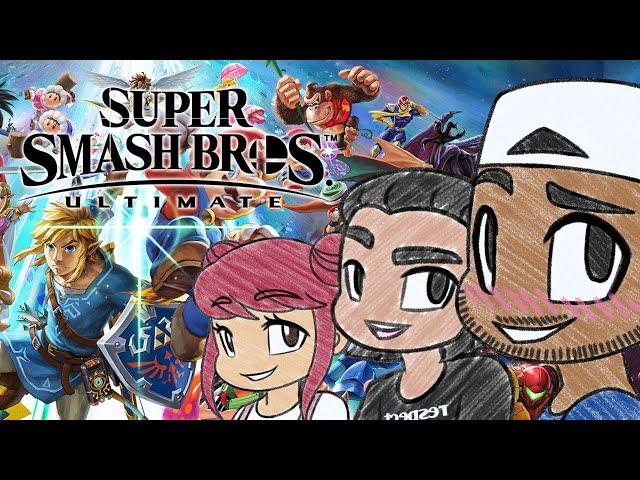 CurtRichy Plays Smash Ultimate w/ Some Get In The Robot & Recreyo Friends