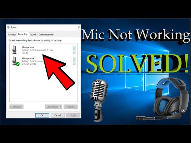 Fix Microphone Not Working in Windows 10 [2020]